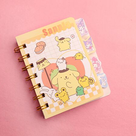 Sanrio Karakterler Mini Ayraçlı Defter