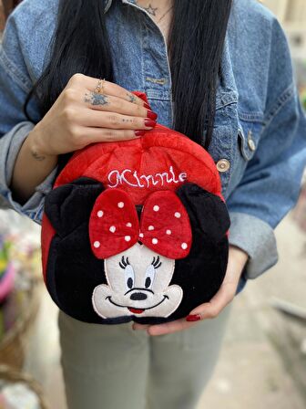 Minnie Mouse Peluş Sırt Çantası 22 Cm