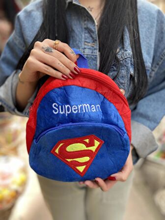 Süperman Tasarımlı 22 Cm Peluş Çanta