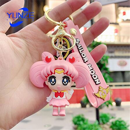 Sailor Moon Ay Savaşçısı Anime Karakter Anahtarlık Ve Çanta Aksesuarı 