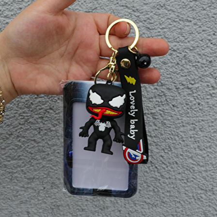 Marvel Venom Silikon Anahtarlık Kartlık 1 ADET