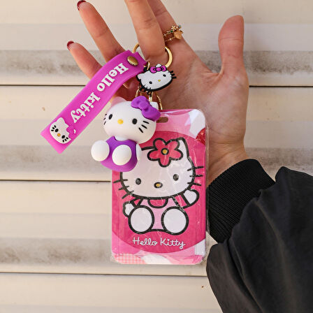 Hello Kitty Tasarımlı Kartlık Anahtarlık 1 ADET