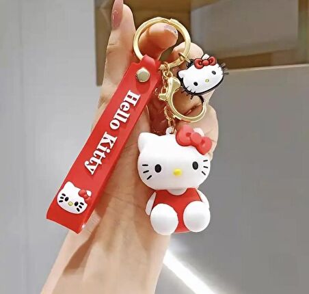 Sanrio  Hello Kitty Silikon Anahtarlık & Anahtarlık Kılıfı