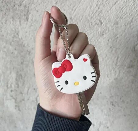 Sanrio  Hello Kitty Silikon Anahtarlık & Anahtarlık Kılıfı