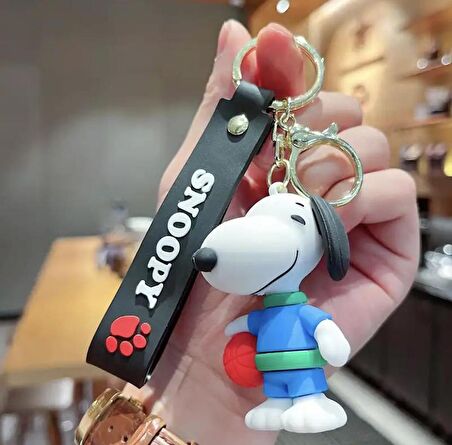 Anahtarlık Snoopy  Karakterleri Silikon Anahtarlık Çanta Süsü