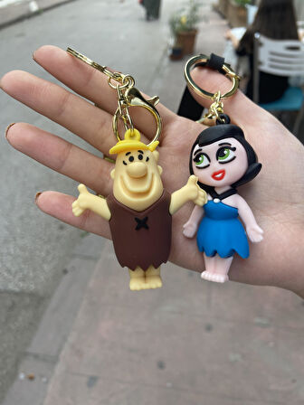 Taş Devri Barney - Beti Moloztaş  Anahtarlık Ve Çanta Aksesuarı