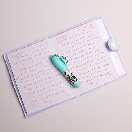 Sevimli Panda Kalemli Set Defter Çizgili