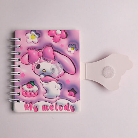 Kawaii Sanrio Hello Kitty ,Melodi ,Kuromi ,Cinnamarol Defter Mıknatıslı Mini