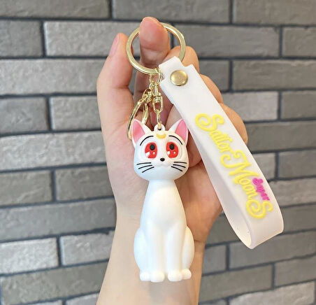  Sailor Moon Sevimli Kedi Anahtarlık ve Çanta Süsü