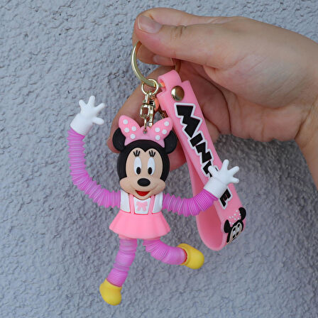 Disney Minnie Mouse  Uzayan Anahtarlık Ve Çanta  Süsü