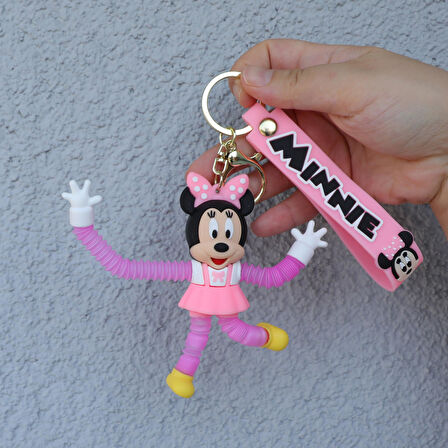 Disney Minnie Mouse  Uzayan Anahtarlık Ve Çanta  Süsü