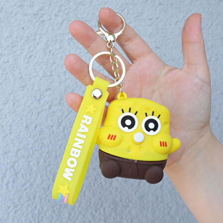 SüngerBob Stres  Atıcı  Anahtarlık  Çanta Süsü