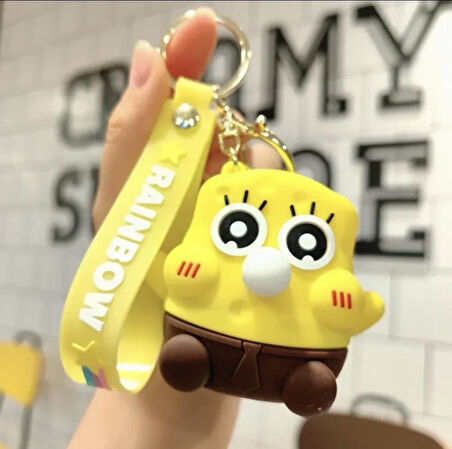 SüngerBob Stres  Atıcı  Anahtarlık  Çanta Süsü