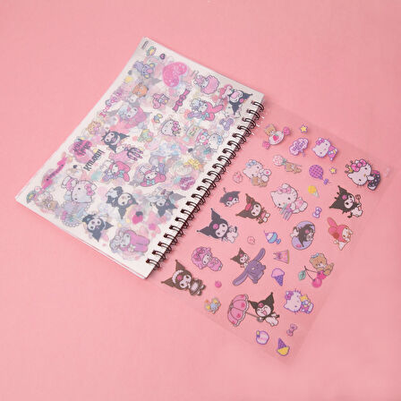 Sanrio Karakterleri Sticker Defter  Model 2