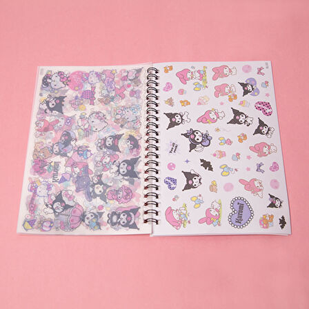 Sanrio Karakterleri Sticker Defter  Model 2