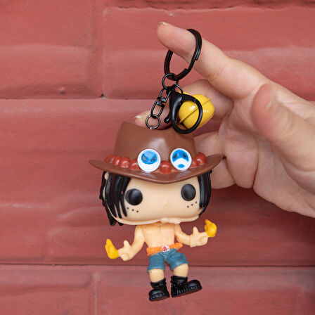 One Piece Portgas D. Ace Figür  Anahtarlık