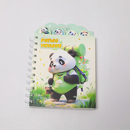 Sevimli Panda Ayraçlı Defter