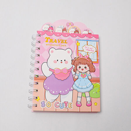  Kawai Karakterleri Ayraçlı Defter