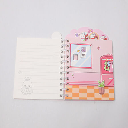  Kawai Karakterleri Ayraçlı Defter