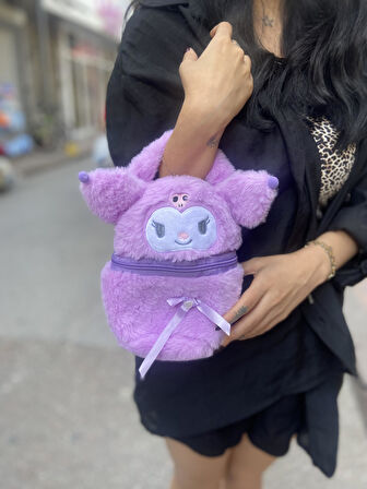 Sanrio Kuromi Peluş Çanta  Mor