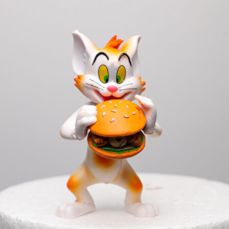 Tom & Jerry Yemek Burger Aksiyon Figürü 2 Adet MODEL  1