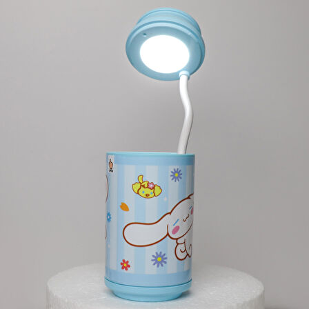 Cinnamoroll Şarjlı 2 Kademeli Led Masa Gece ve Çalışma Lambası Kalemlik