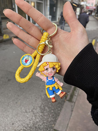 Anime Demon Slayer,Zenitsu Anahtarlık  Çanta  Süsü 1