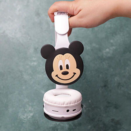 Minnie Mouse Kablosuz Bluetooth Katlanabilir Kulaküstü Kulaklık