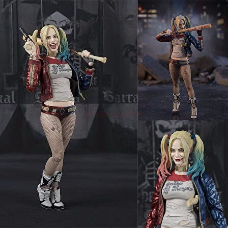 Harley Quinn Aksiyon Figür 3 Kafalı 15 Cm