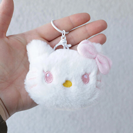 Sevimli Sanrio Hello Kitty Peluş Anahtarlık Çanta Süsü