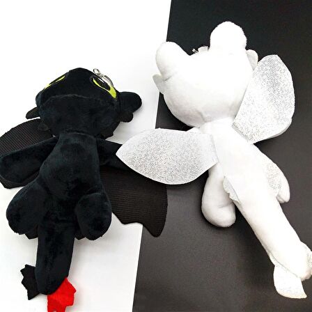 Ejderhanı Nasıl Eğitirsin Peluş  Anahtarlık Siyah