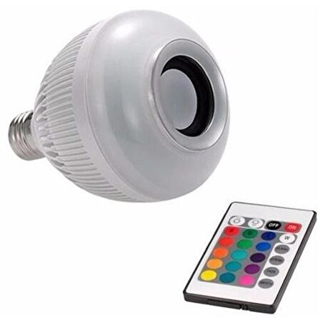 LED Music Bulb Bluetooth Hoparlör Akıllı Led Ampul Lamba