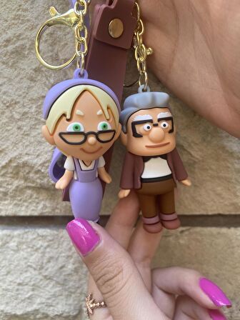 Yukarı Bak (Carl And Ellie )Anahtarlık ve Çanta Süsü