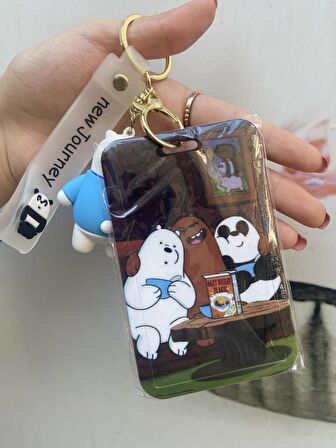 Üç Kafadar Ayılar Kartlık Anahatarlık