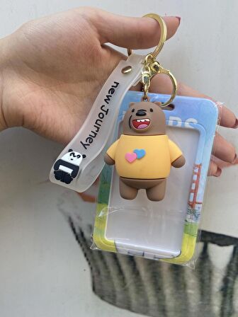 Üç Kafadar Ayılar Kartlık Anahatarlık