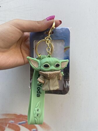 Star Wars - Baby Yoda Silikon  Kartlık  Anahtarlık 