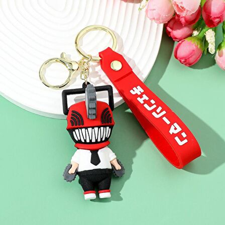 Denji Pochita Silikon Anahtarlık ve  Kartlık