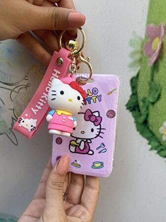 Hello Kitty Silikon Anahtarlık Kartlık 