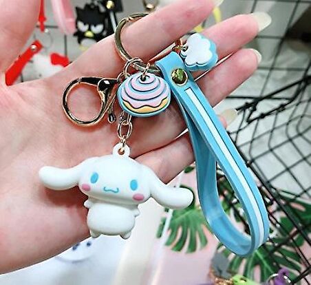 Cinnamoroll 3d Silikon  Anahtarlık Karlık Çanta Süsü
