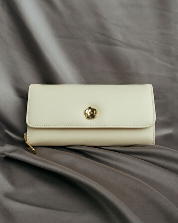 Valore Büyük Boy Fermuarlı ve Çok Gözlü Suni Deri Cüzdan