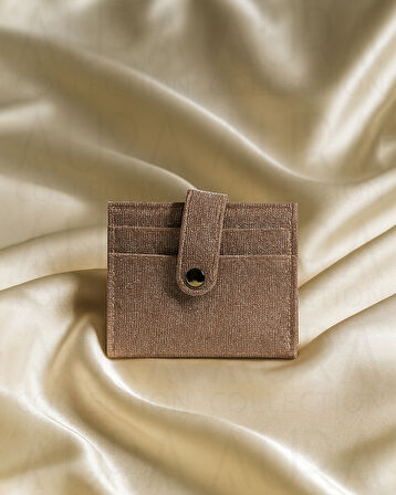 Vega Kartlık Detaylı Simli Cüzdan - Pembe