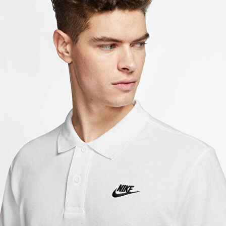 Nike CJ4456-100 Polo Yaka Erkek Günlük Tişört