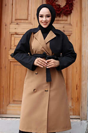 Kolu Garnili  Trençkot  Camel 4435