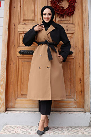 Kolu Garnili  Trençkot  Camel 4435