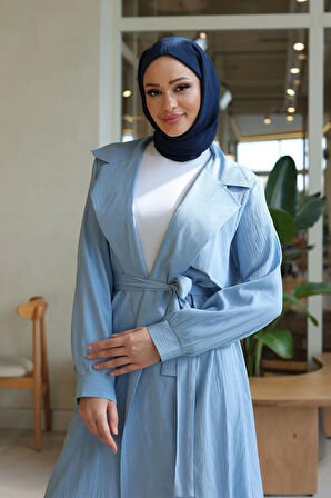 Ay Parça Detaylı Takım Bebe Mavisi