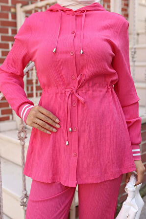 Ribana Detaylı Takım Fuşya