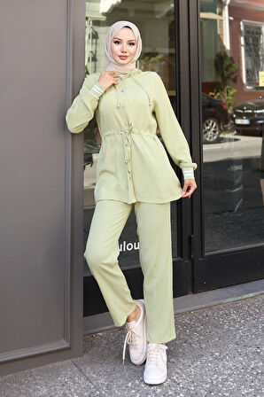 Ribana Detaylı Takım Mint Yeşili