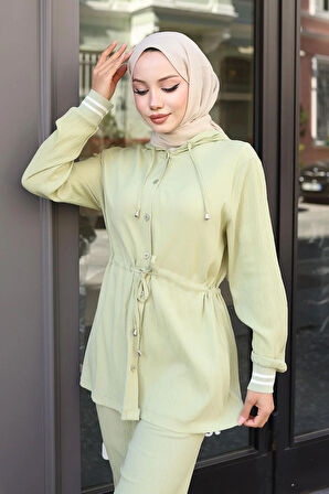 Ribana Detaylı Takım Mint Yeşili