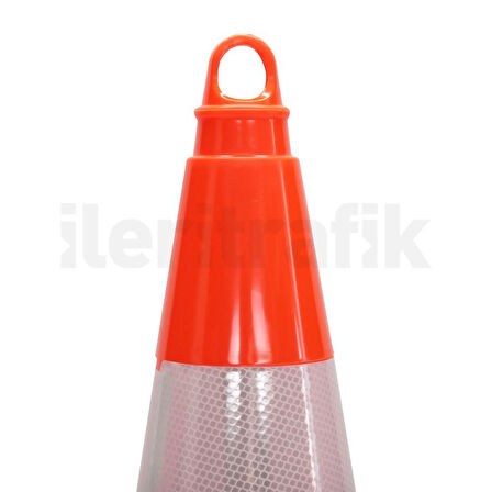 10 Adet PVC Trafik Konisi 75 cm Çift Reflektifli Trafik Dubası - Kampanya Ürünü