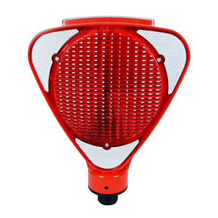 Solar Kırmızı Üçgen Flaşörlü Sarı Delinatör Seti